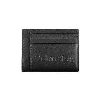 Calvin Klein – Schwarzes Polyethylen-Portemonnaie für Herren