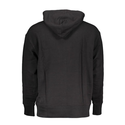 Tommy Hilfiger – Schwarzer Baumwoll-Kapuzenpullover für Herren