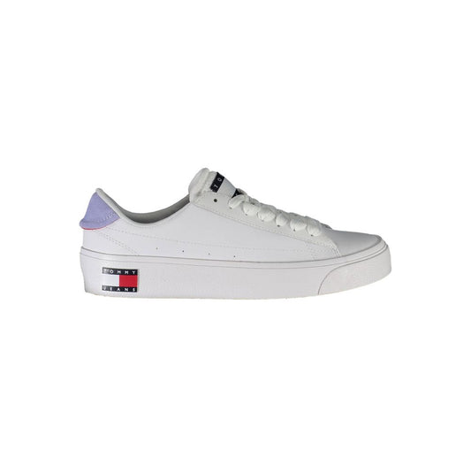 Tommy Hilfiger – Weiße Polyester-Sneaker für Damen