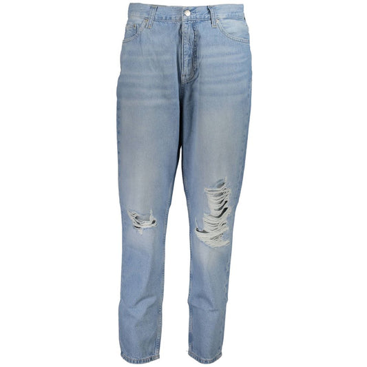 Calvin Klein Blaue Baumwolljeans für Damen