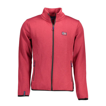 Norwegen 1963 Roter Baumwollpullover für Herren