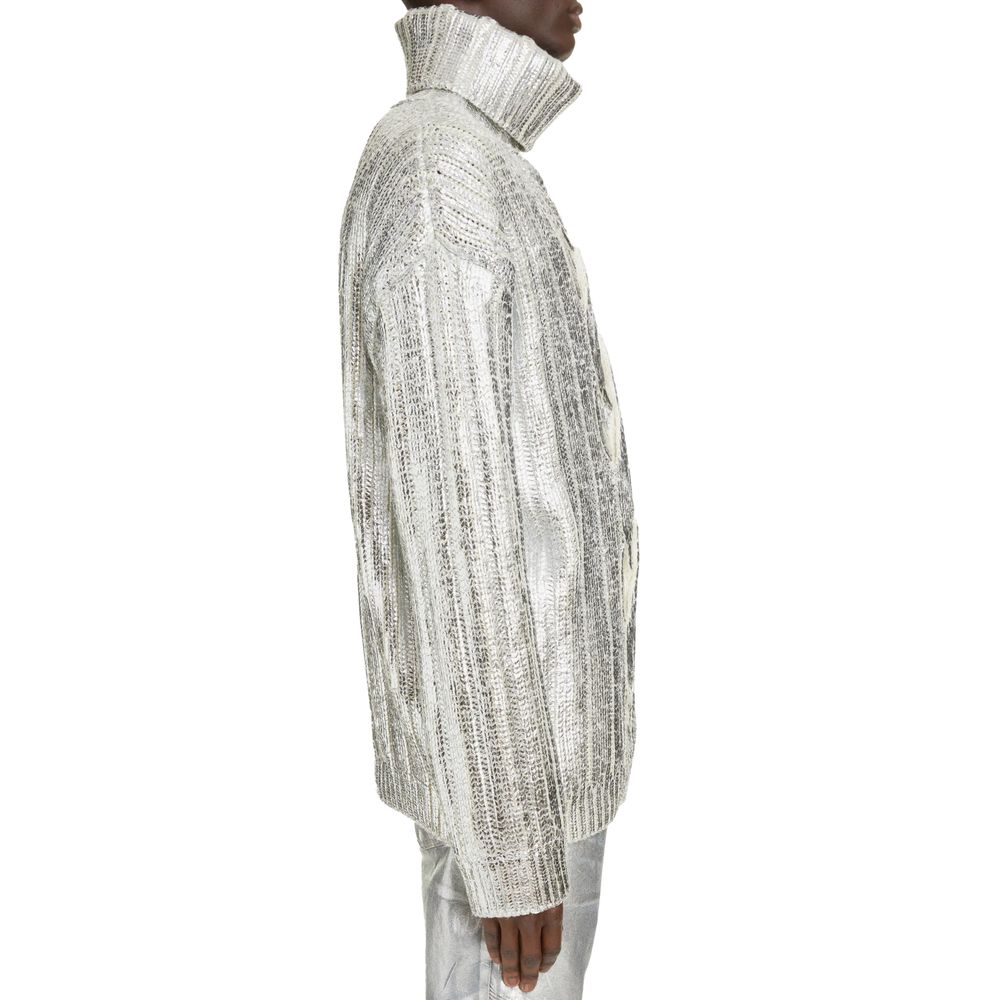 Balmain Brauner Rollkragenpullover aus Wolle für Herren