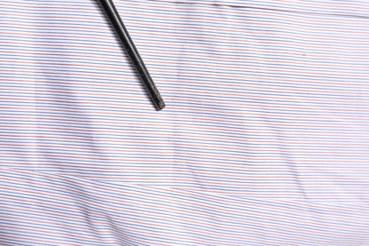 Dolce &amp; Gabbana – Langärmliges Hemd aus weiß gestreifter Baumwolle in GOLD