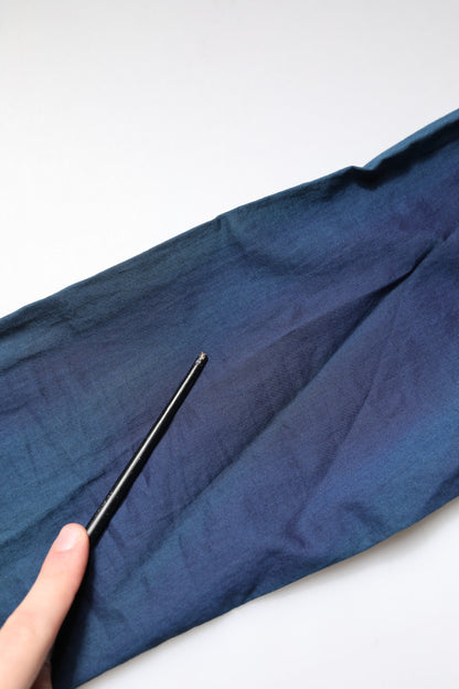 Dolce &amp; Gabbana Blaues, GOLDfarbenes Freizeithemd mit langen Ärmeln aus Baumwolle