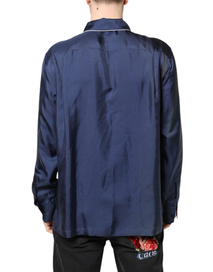 Dolce &amp; Gabbana Mehrfarbiges Lounge-Pyjama-Nachtwäschehemd