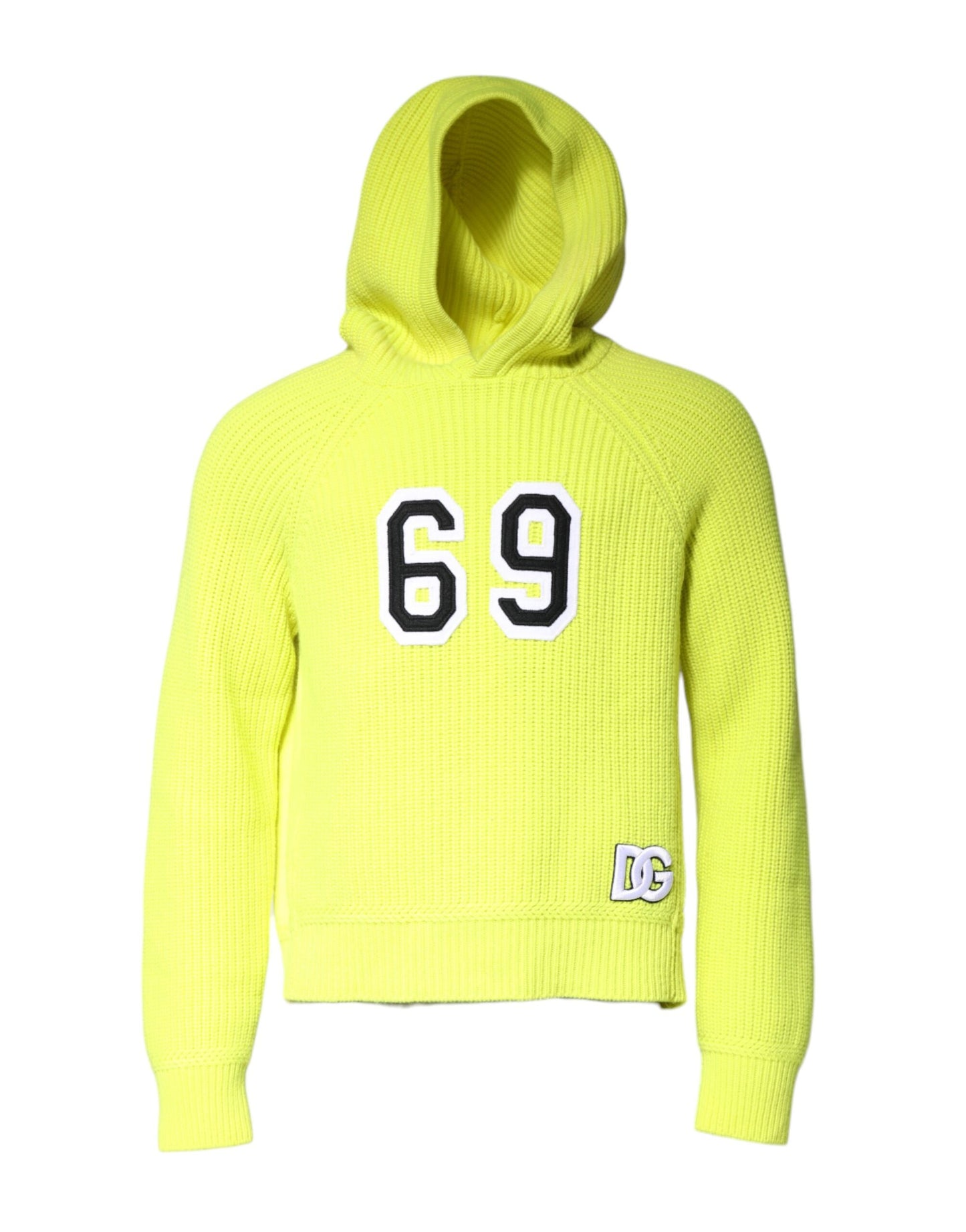 Dolce &amp; Gabbana Grüner 69 Strickpullover mit Kapuze für Herren