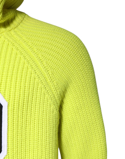 Dolce &amp; Gabbana Grüner 69 Strickpullover mit Kapuze für Herren