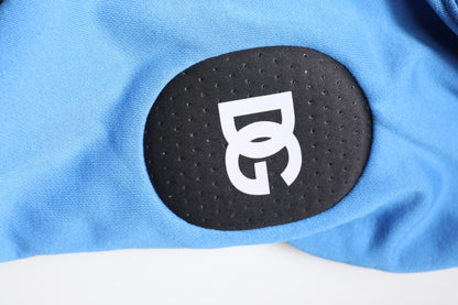 Dolce &amp; Gabbana Blaue Baumwolle Kapuzenjacke Herren Sportswear Weste Pullover