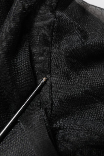 Dolce &amp; Gabbana – Schwarzer Strickpullover mit Rundhalsausschnitt und Logo