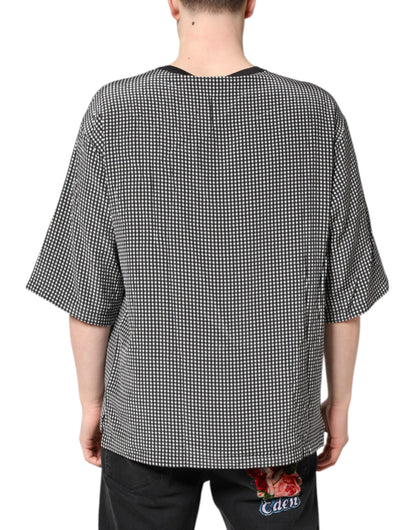 Dolce &amp; Gabbana – Schwarzes, kurzärmliges T-Shirt mit Grafikdruck