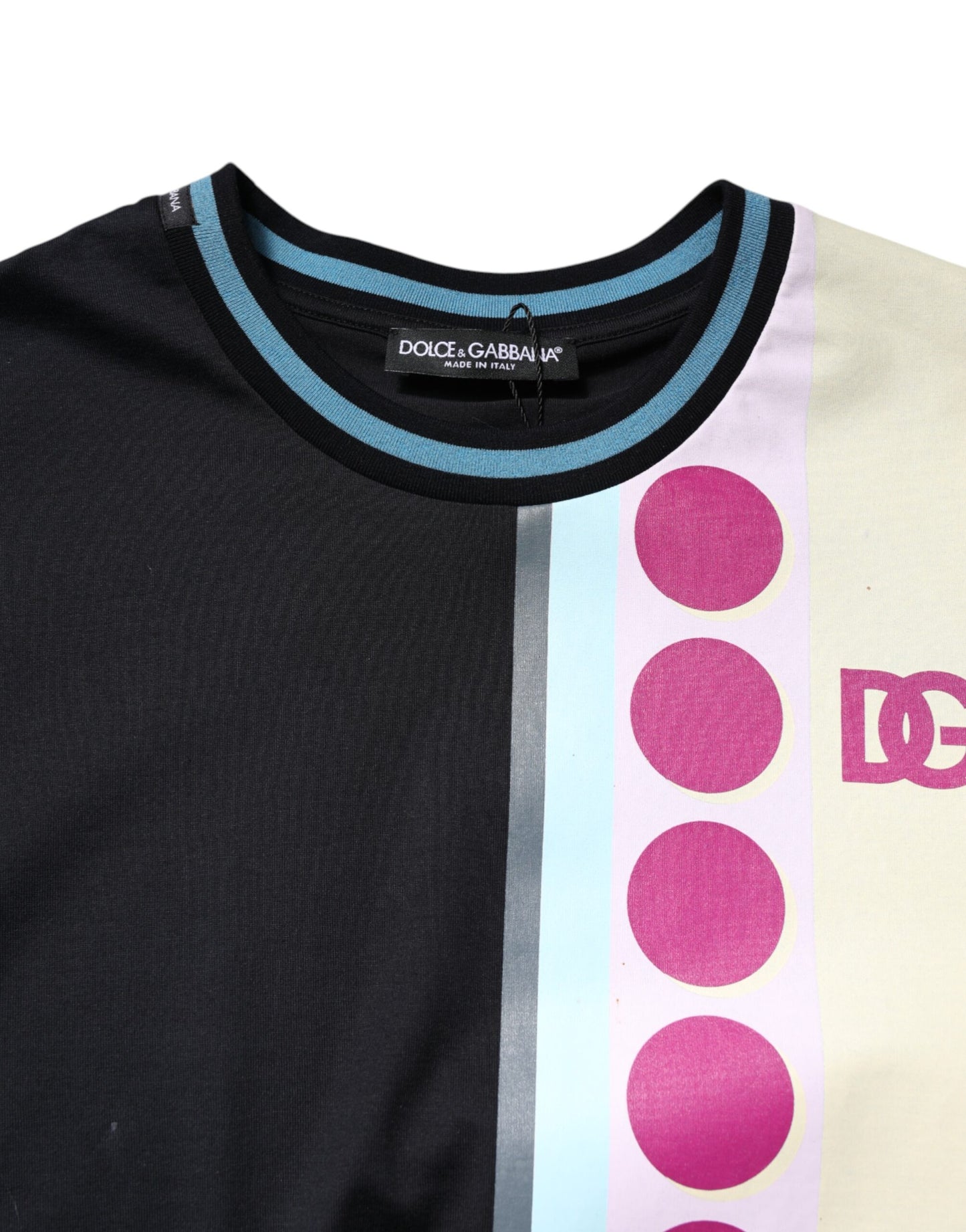 Dolce &amp; Gabbana – Kurzärmliges T-Shirt mit mehrfarbigem Logodruck