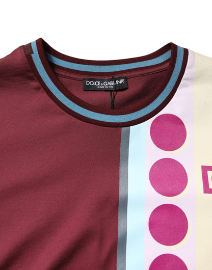 Dolce &amp; Gabbana – Kurzärmliges T-Shirt mit mehrfarbigem Logodruck