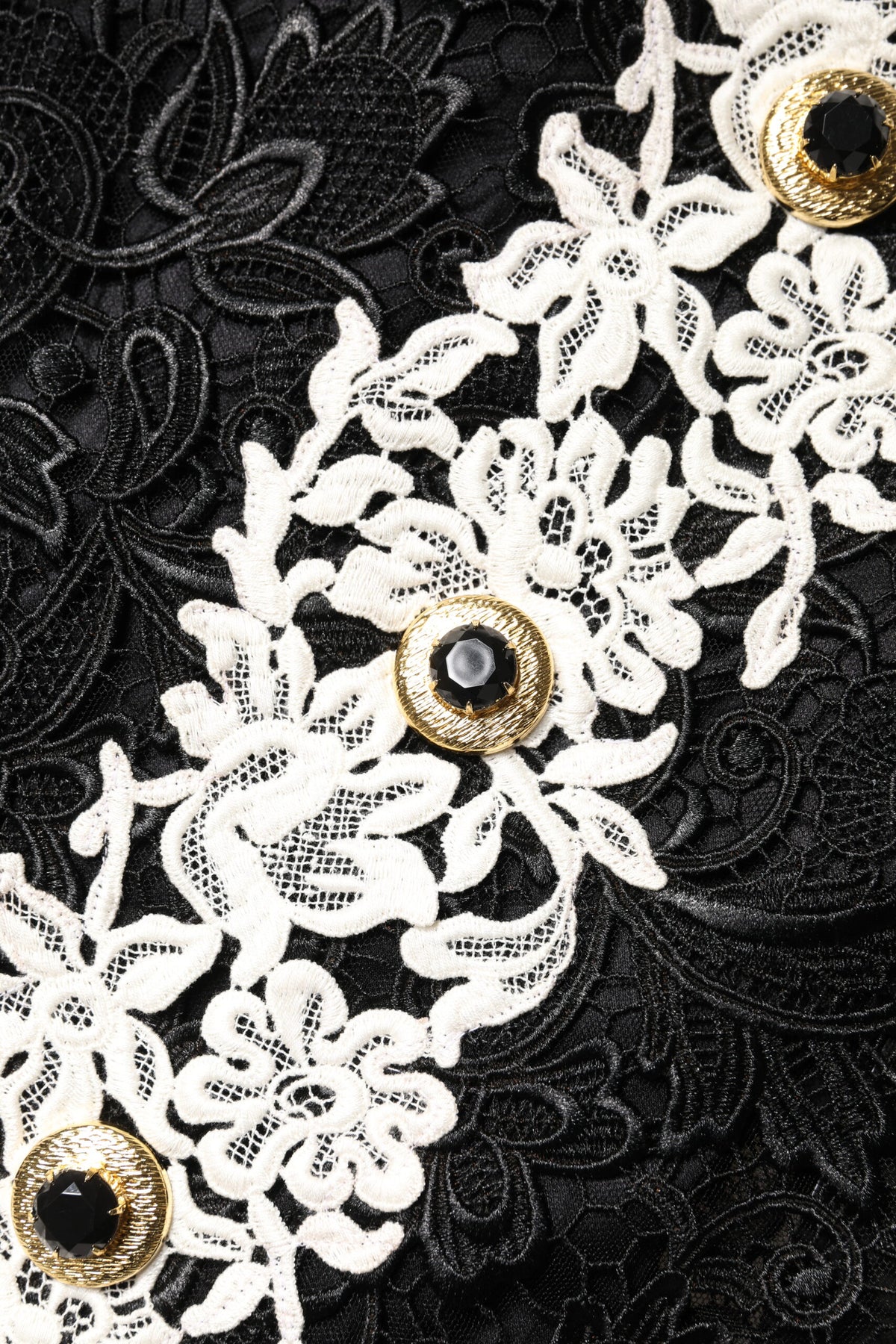 Dolce &amp; Gabbana – Schwarzes Minikleid mit Blumenspitze