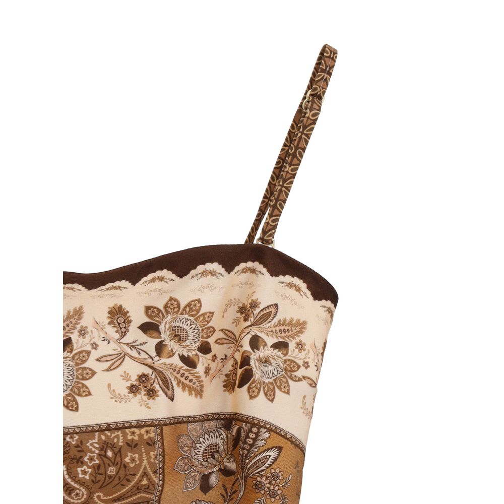 Zimmermann Brauner Polyamid-Badeanzug (einteilig)