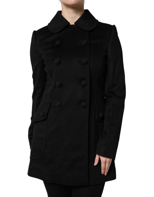 Dolce &amp; Gabbana Sartoria Italiano Blazerjacke aus schwarzer Wolle