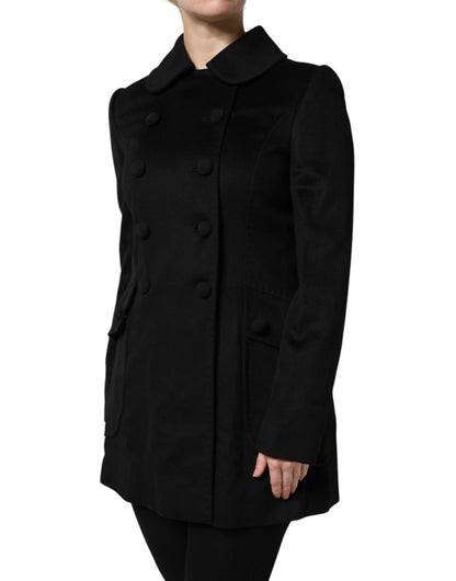Dolce &amp; Gabbana Sartoria Italiano Blazerjacke aus schwarzer Wolle