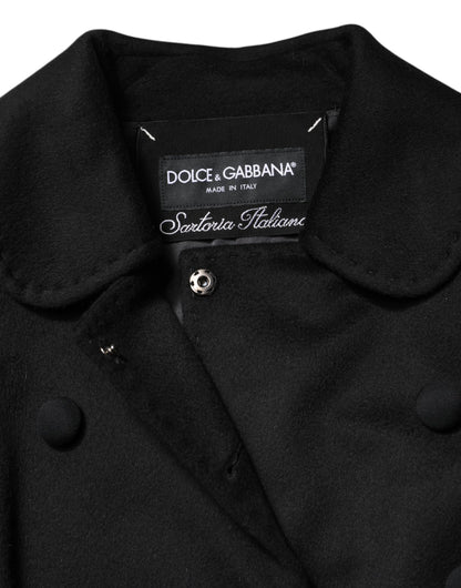 Dolce &amp; Gabbana Sartoria Italiano Blazerjacke aus schwarzer Wolle