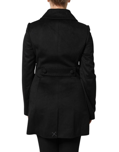 Dolce &amp; Gabbana Sartoria Italiano Blazerjacke aus schwarzer Wolle
