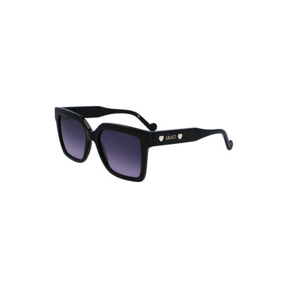Liu Jo Black Acetate Women Sunglasses
