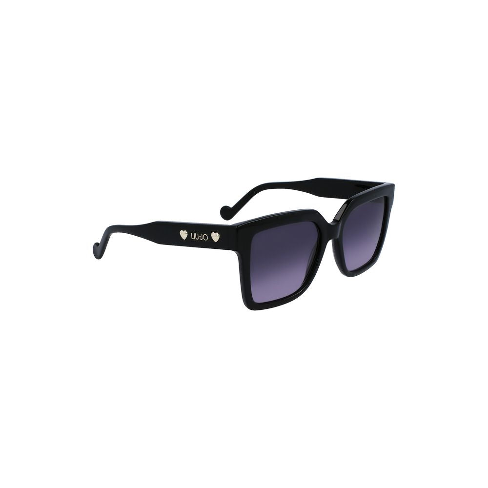 Liu Jo Black Acetate Women Sunglasses