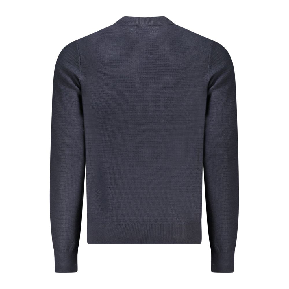 Hugo Boss Blauer Baumwollpullover für Herren