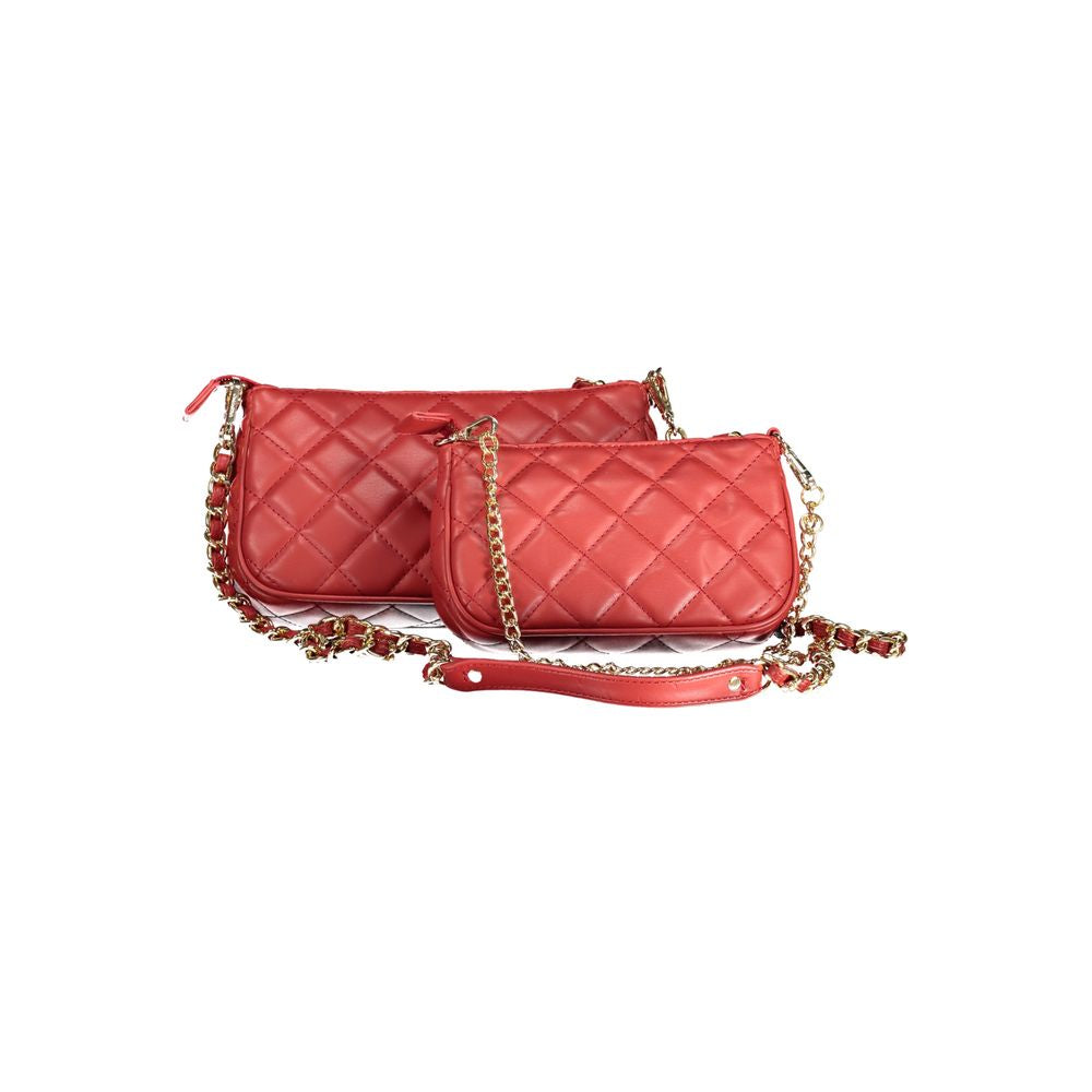 Mario Valentino Rote Polyethylen-Handtasche