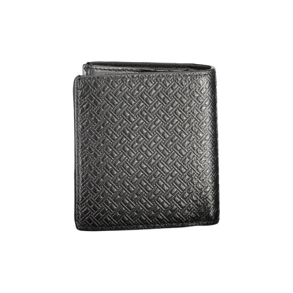 Tommy Hilfiger – Schwarze Lederbrieftasche für Herren