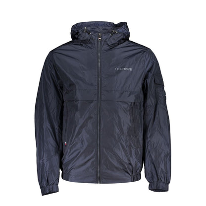Tommy Hilfiger – Blaue Nylonjacke für Herren