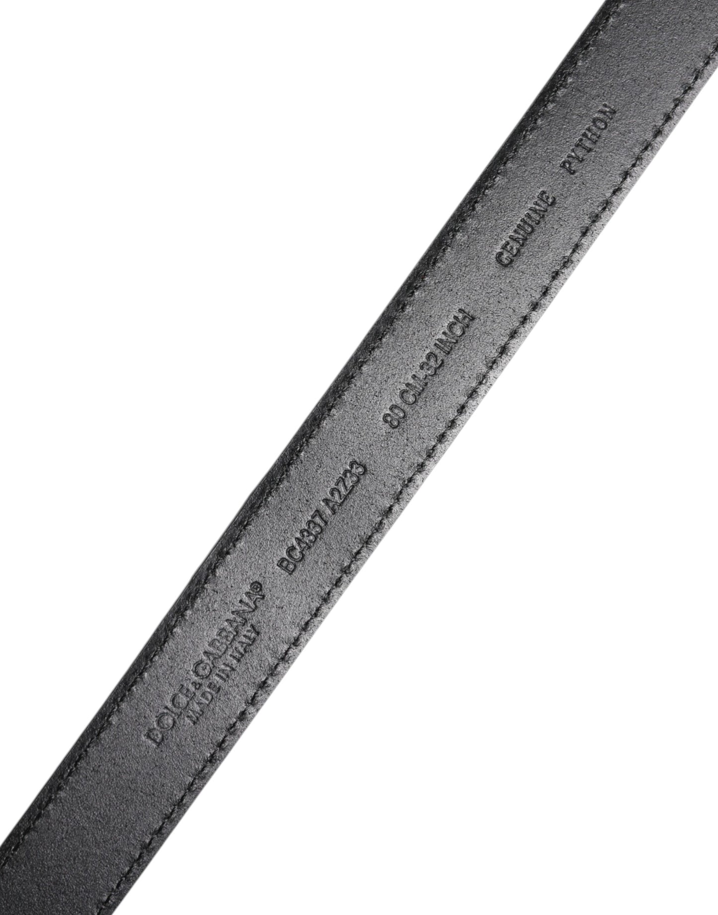 Dolce &amp; Gabbana – Roter Gürtel aus exotischem Leder mit Messing-Metallschnalle