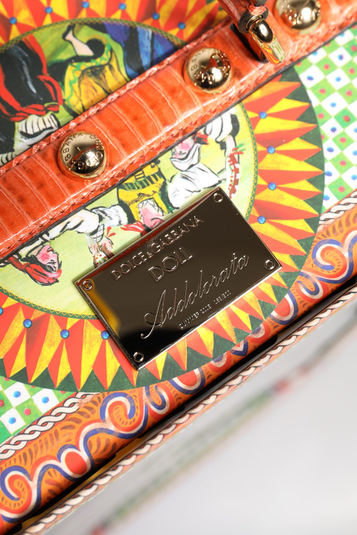 Dolce &amp; Gabbana Schwarzes Kleid Keramik Porzellan Mode Leder Sicily Dolls