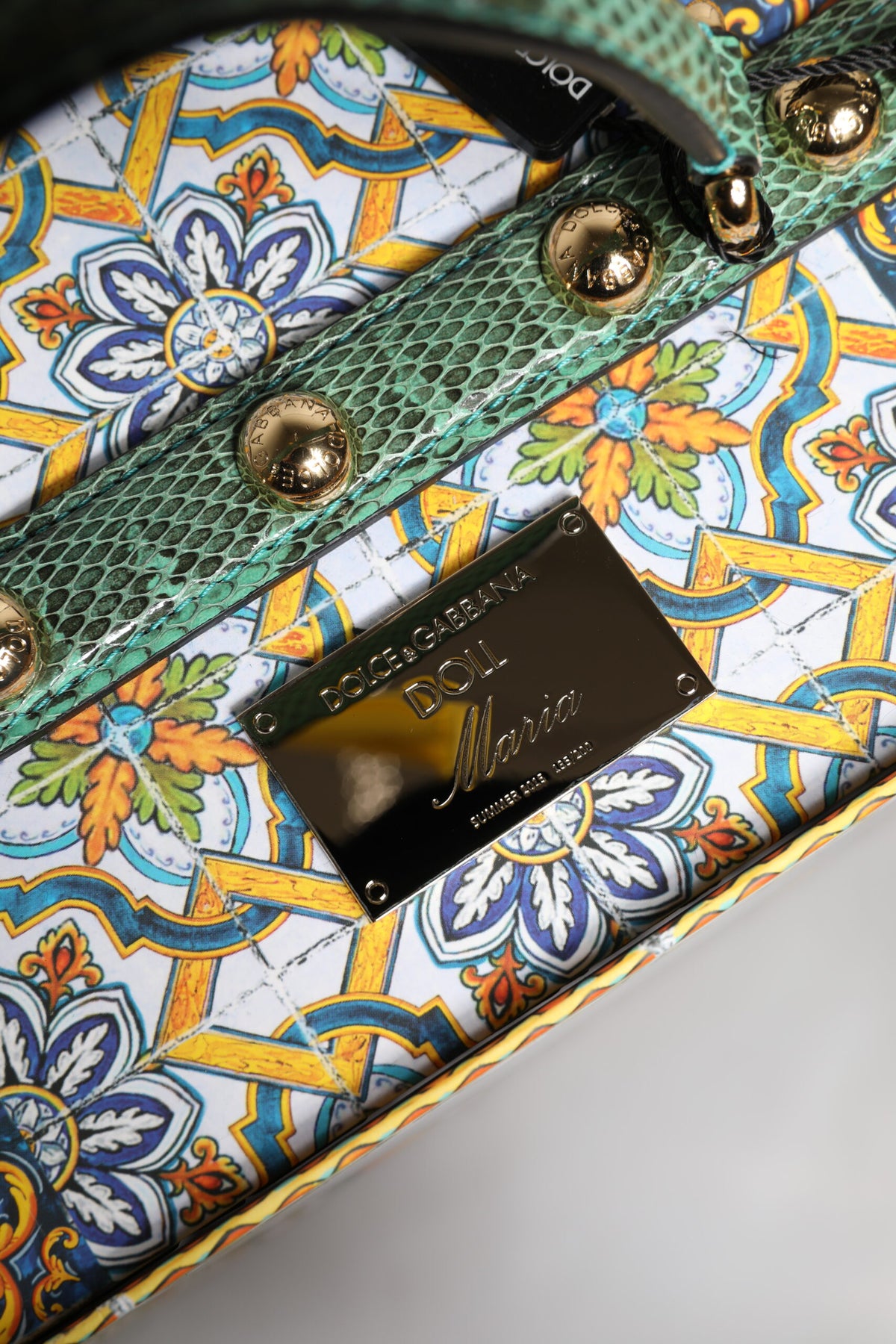 Dolce &amp; Gabbana Schwarzes Kleid Keramik Porzellan Mode Leder Sicily Dolls