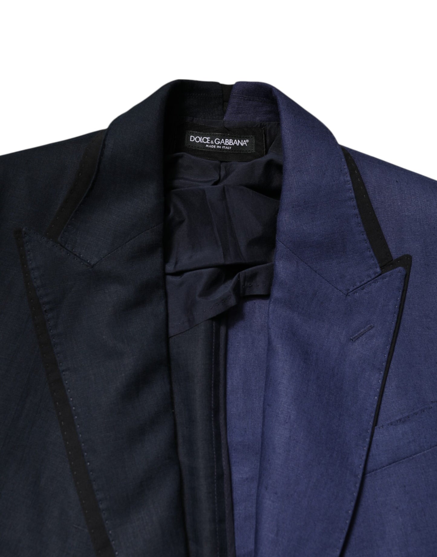 Dolce &amp; Gabbana – Zweireihiger Anzug-Blazer in Marineblau