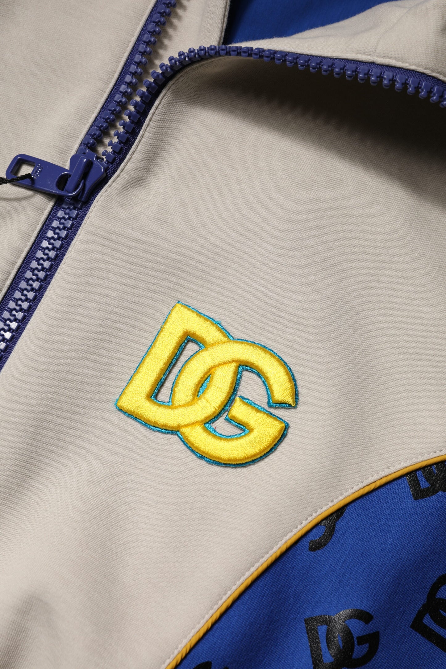 Dolce &amp; Gabbana – Mehrfarbige Bomberjacke aus Polyester mit durchgehendem Reißverschluss