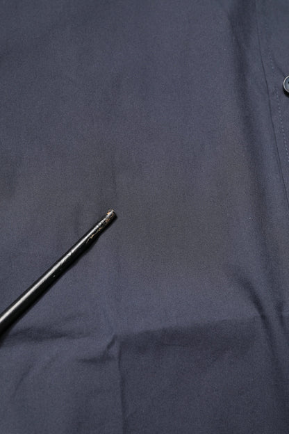 Dolce &amp; Gabbana Dunkelblaues GOLDENES formelles Baumwollhemd