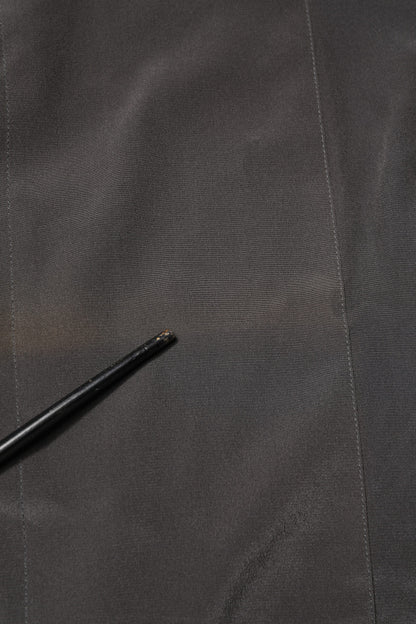 Dolce &amp; Gabbana Dunkelgraues Seidenhemd in GOLD