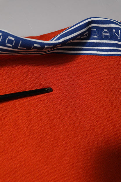 Dolce &amp; Gabbana Orange Baumwolle Kapuzenpullover Herren Sweatshirt Pullover