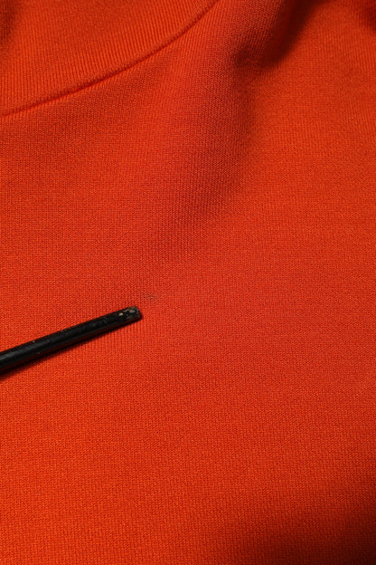 Dolce &amp; Gabbana Orange Baumwolle Kapuzenpullover Herren Sweatshirt Pullover