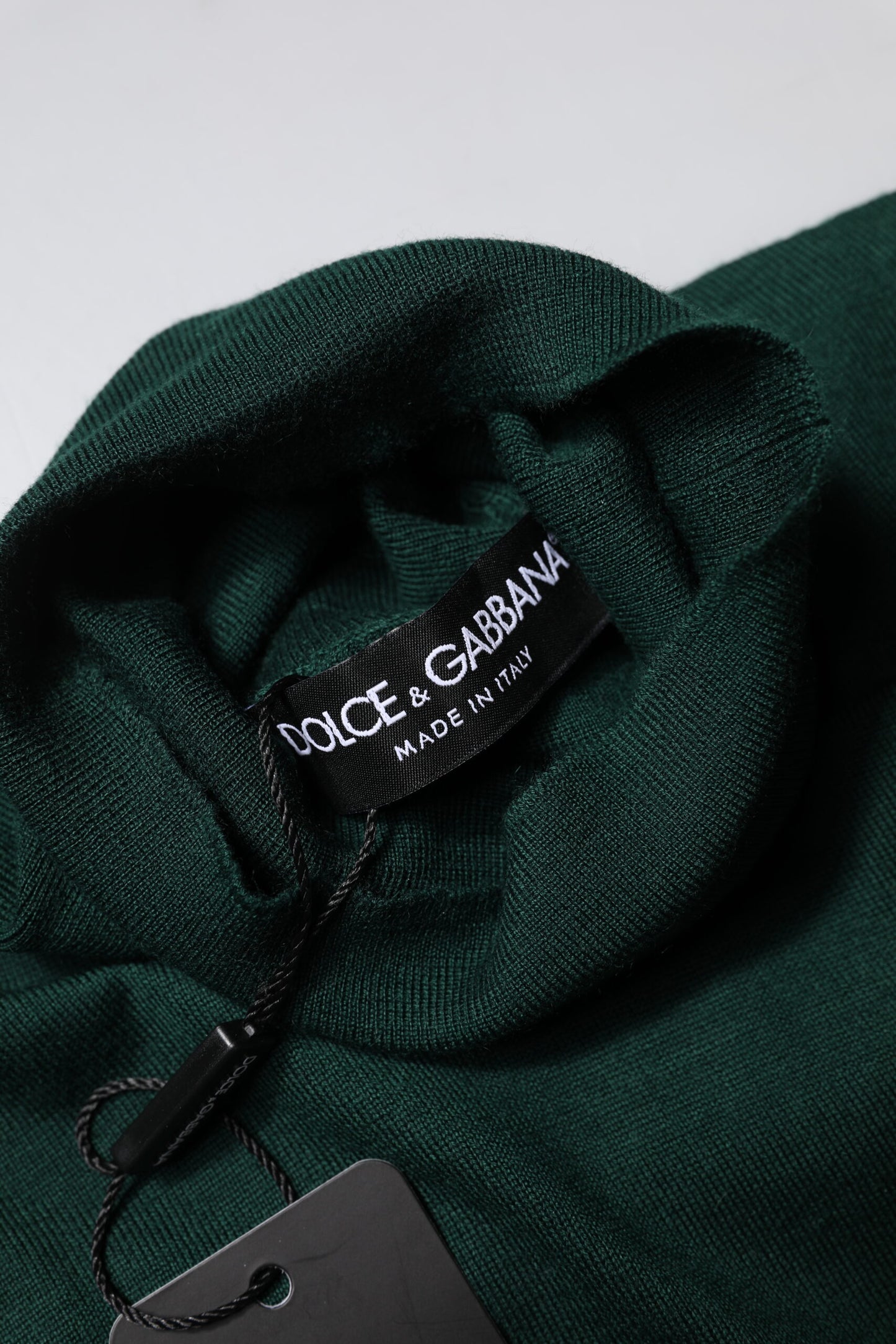 Dolce &amp; Gabbana Grüner Kaschmir-Strickpullover für Herren