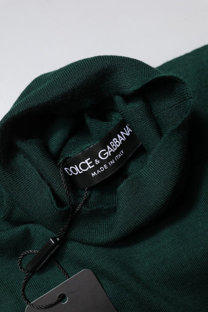 Dolce &amp; Gabbana Grüner Kaschmir-Strickpullover für Herren