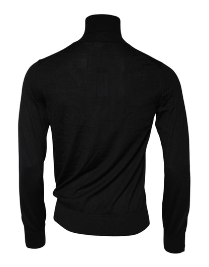 Dolce &amp; Gabbana Schwarzer Kaschmir-Strickpullover für Herren