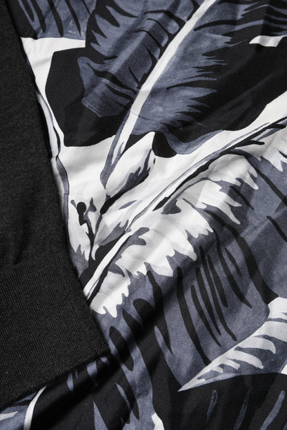 Dolce &amp; Gabbana Schwarz bedruckter Strickpullover für Herren