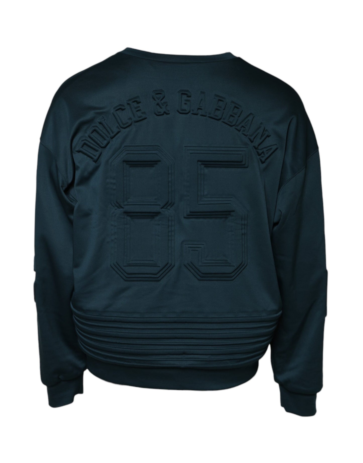 Dolce &amp; Gabbana – Dunkelgrüner Pullover mit geprägtem Logo