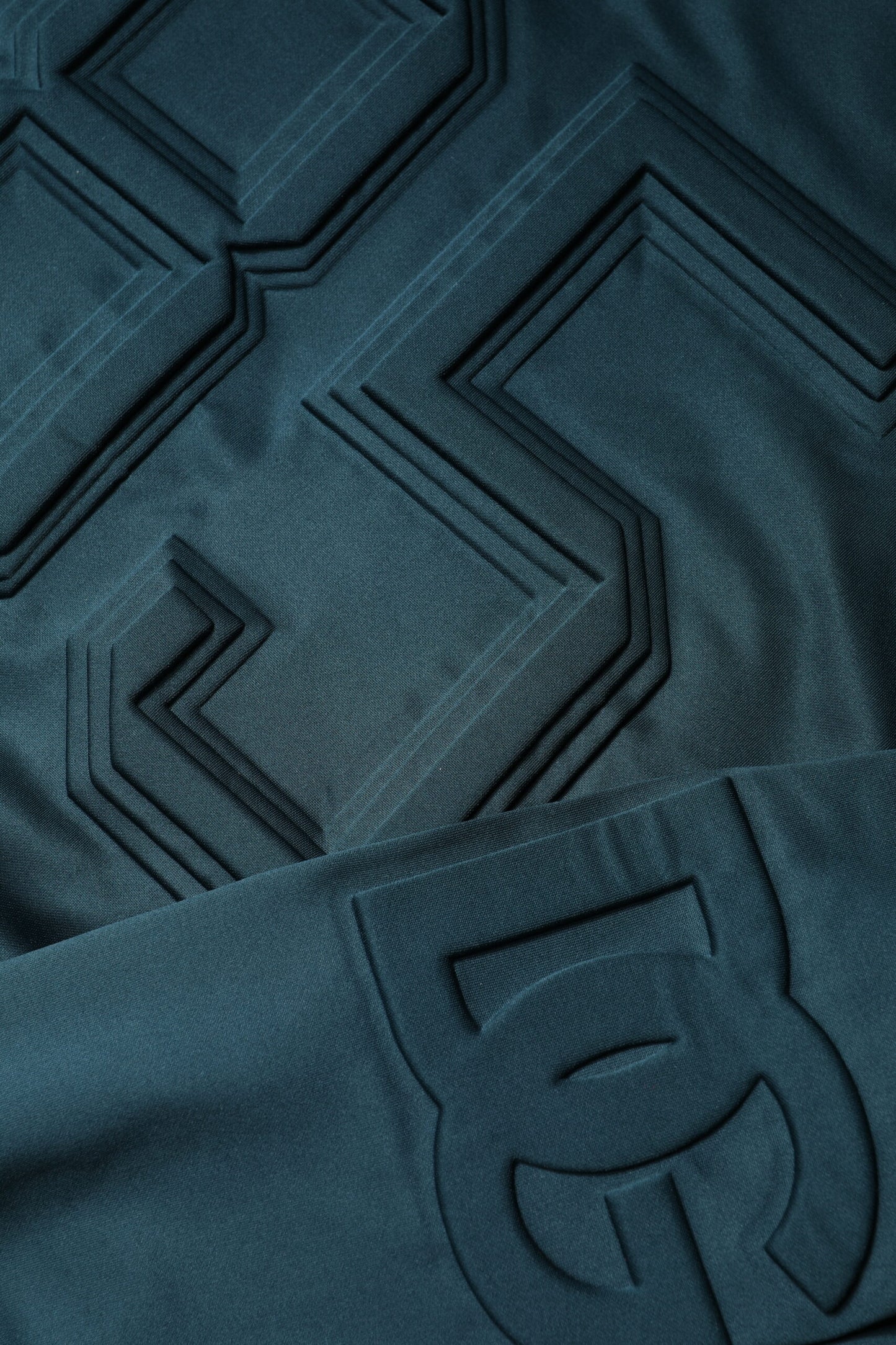 Dolce &amp; Gabbana – Dunkelgrüner Pullover mit geprägtem Logo