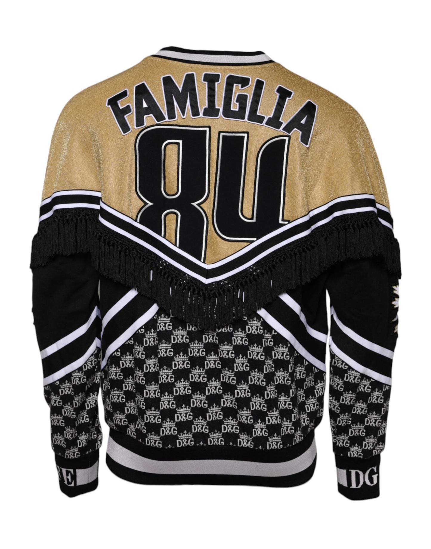 Dolce &amp; Gabbana Mehrfarbiger Pullover aus Baumwolle mit Rundhalsausschnitt