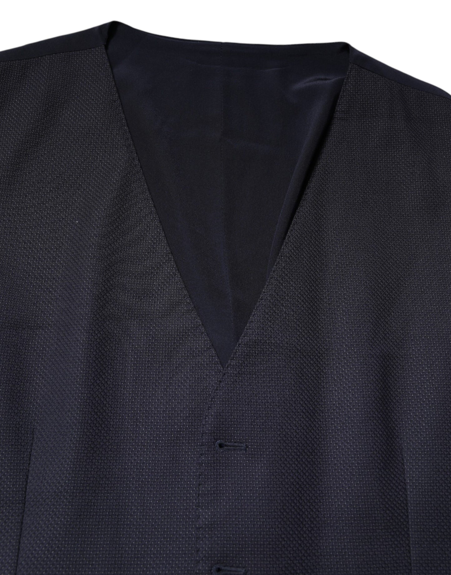 Dolce &amp; Gabbana Schwarze Wollweste, formelle Weste