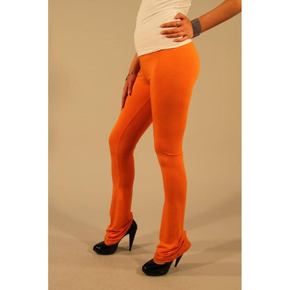 Patrizia Pepe Damen-Leggings aus orangefarbener Viskose
