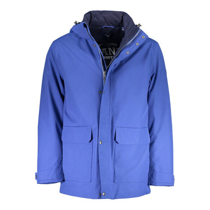 Gant Blue Cotton Men Jacket
