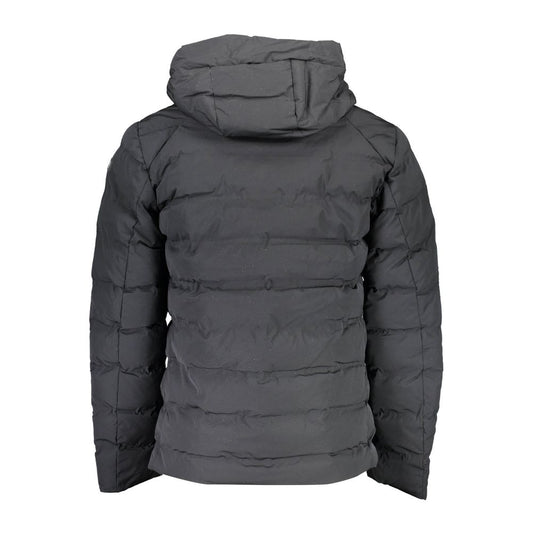 US POLO ASSN. Schwarze Polyamid-Herrenjacke