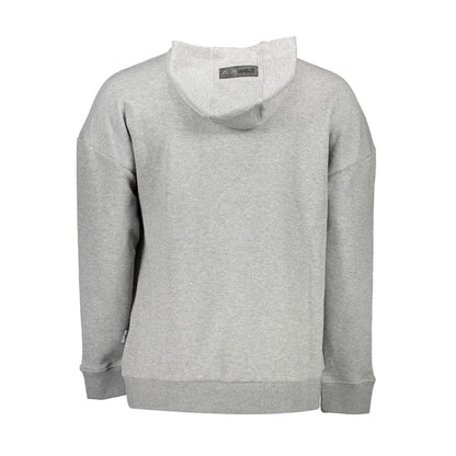 Plein Sport Gray Cotton Men Sweater