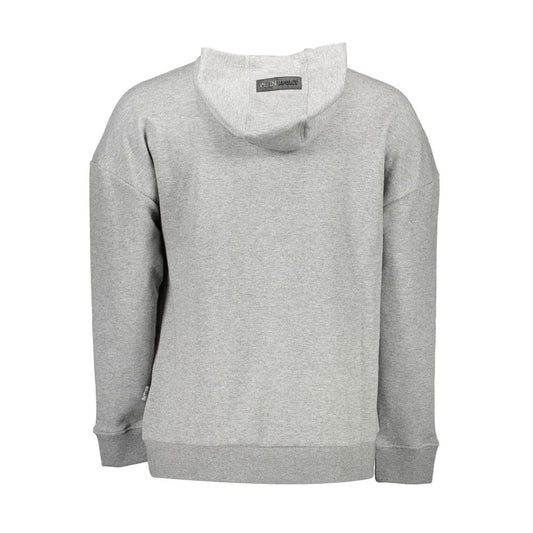 Plein Sport Gray Cotton Men Sweater
